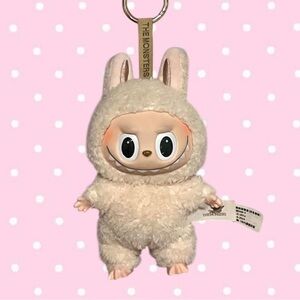 Authentic Labubu Exciting Macaron ‘Soymilk’ Bag Charm